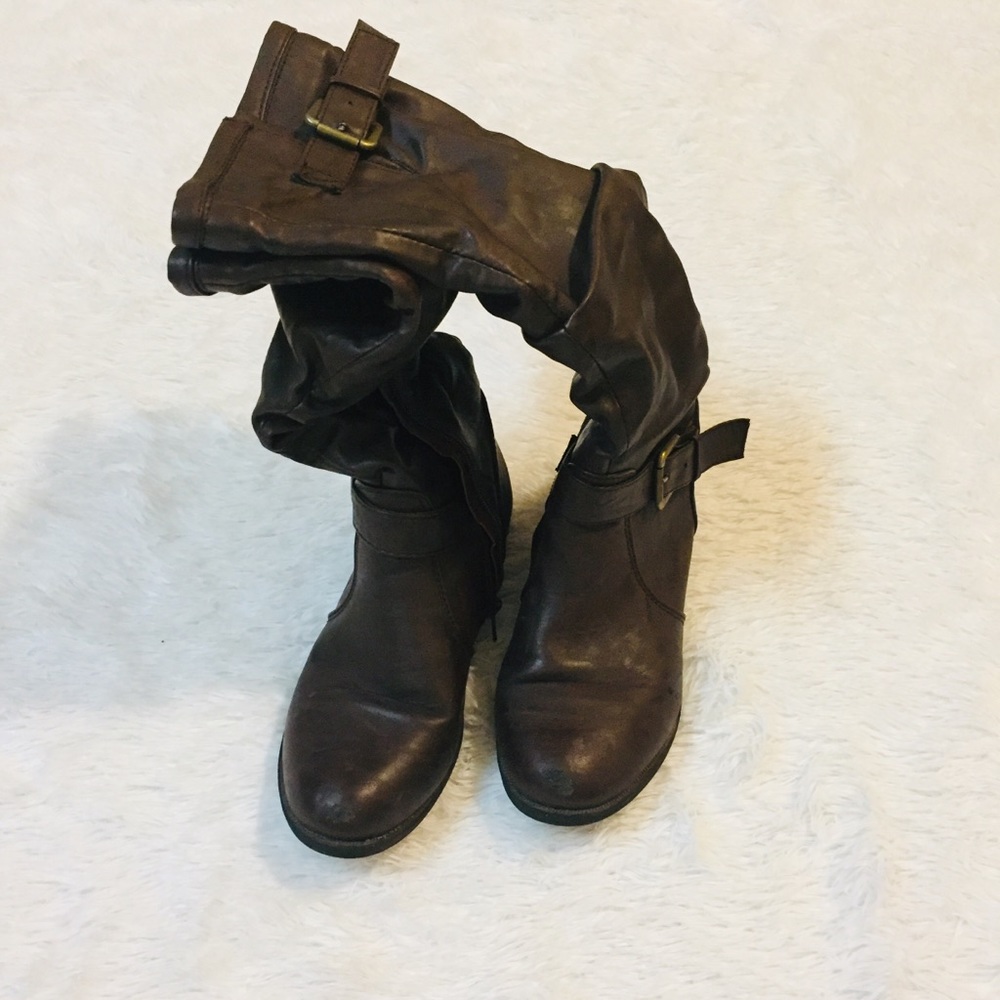 BAMBOO KNEE HIGH BOOTS - 6 1/2